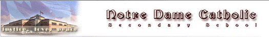 Notre Dame HighSchool Banner